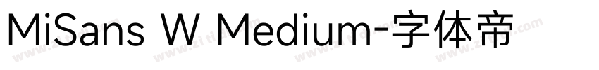 MiSans W Medium字体转换